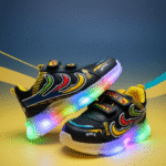 Kids LED Sneakers– Rainbow Lights | Blue & Yellow