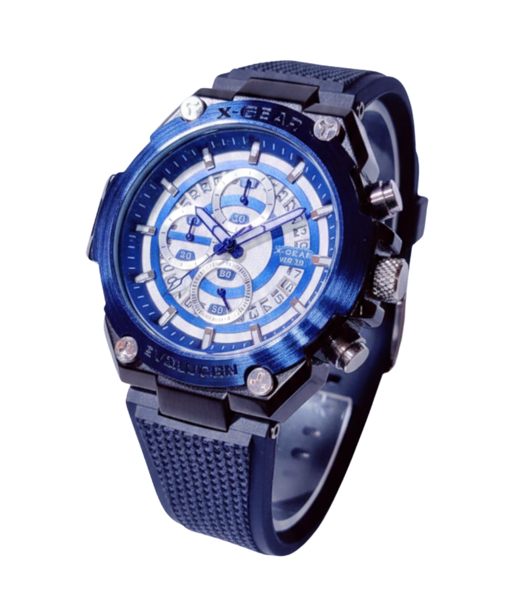 X-Gear Blue Volugen Tough Sport Men's Watch