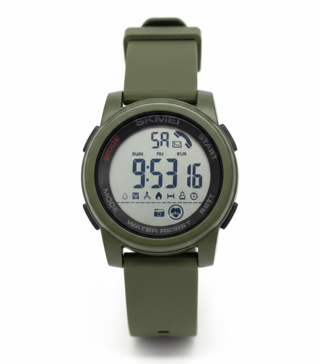 Premium Olive Green Digital Sports Watch Premium Olive Green Digital Sports Watch