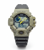 Army Green Dual Display Rugged Sports Watch