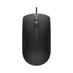Dell MS116 Wired Mouse - Smooth Optical Tracking & Comfortable Grip for Laptop/PC