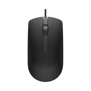 Dell MS116 Wired Mouse - Smooth Optical Tracking & Comfortable Grip for Laptop/PC