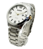 Classic Rado Quartz Silver Dial Stainless Steel Watch