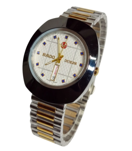 Rado Quartz Silver Watch with White Textured Dial