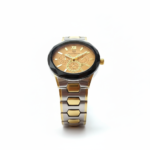 Moonstone Gold Chronograph Black Bezel Men’s Watch